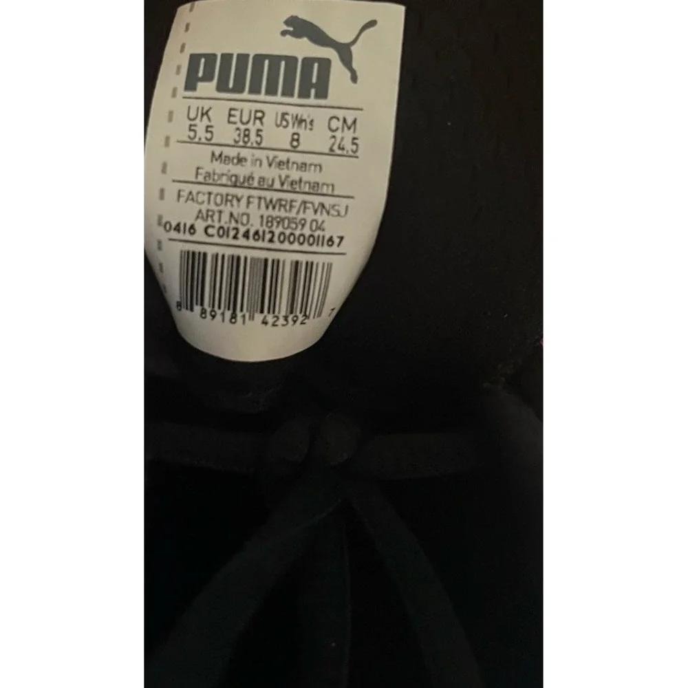 PUMA Factory FTWRF/FVNRF Pink / Black Lace Up Women's Size 38.5 EU / 8US